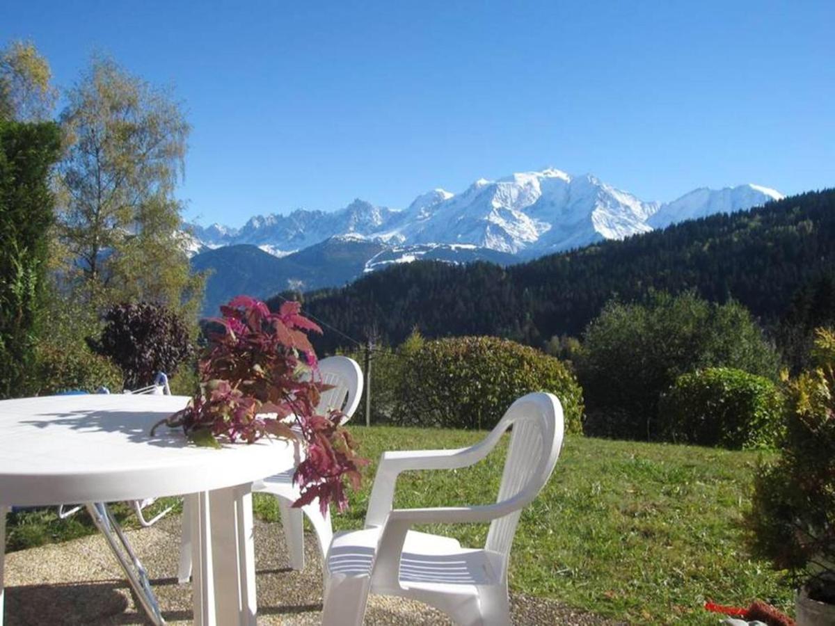 Studio Accueillant A Cordon Vue Mont Blanc 22 M² Parking Inclus Екстериор снимка